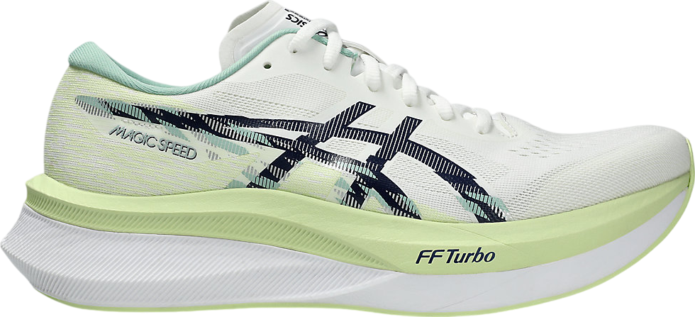 ASICS MAGIC SPEED ホワイト/グリーン Asics Magic Speed 4 White / Blue Expanse - Jan 2024