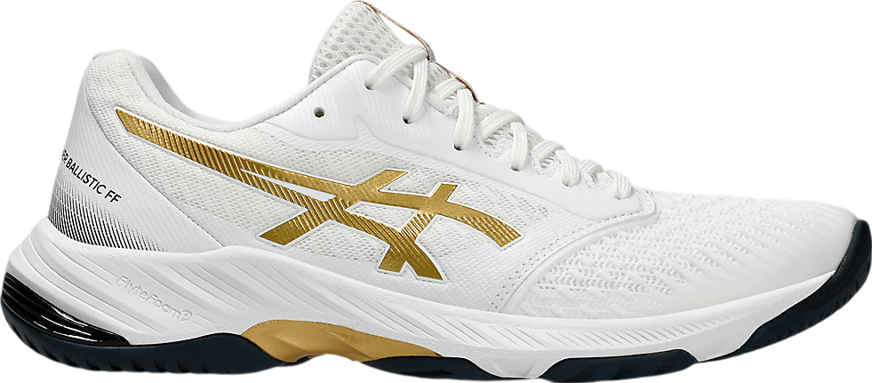 Asics Netburner Ballistic FF 3 White / Pure Gold