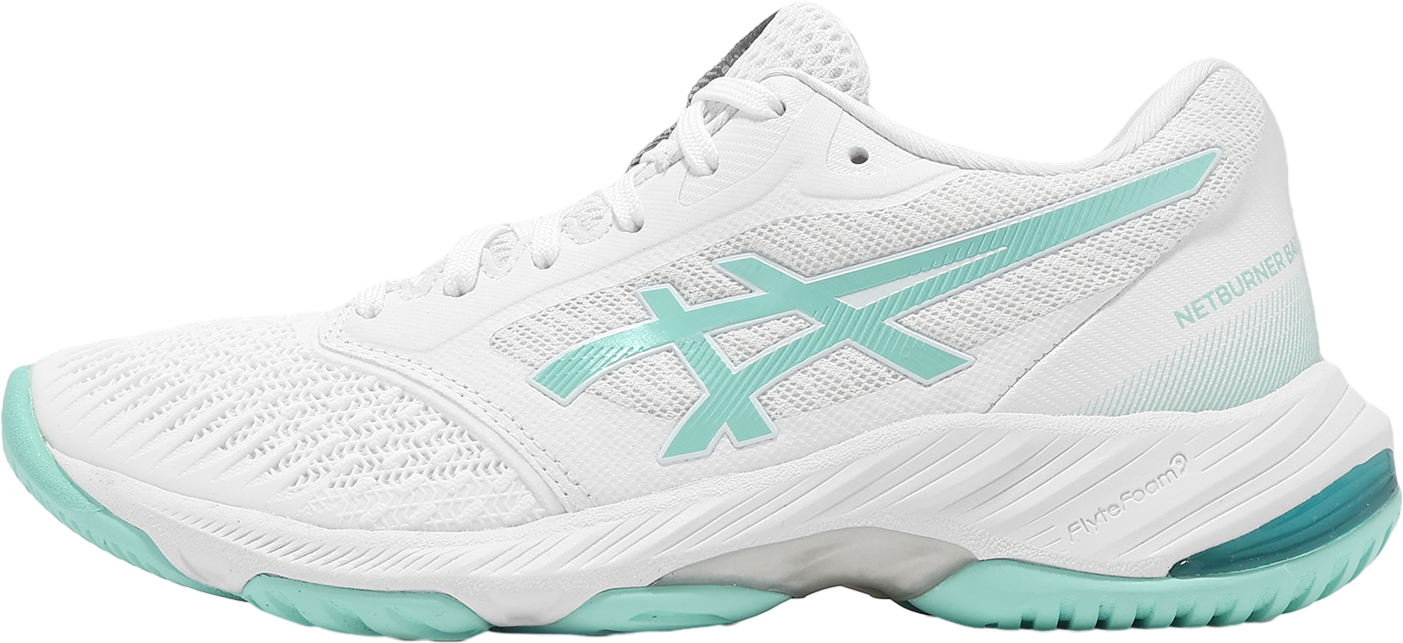 ノエル Asics Netburner Ballistic FF 3 WMNS White / Blue Coast - Mar