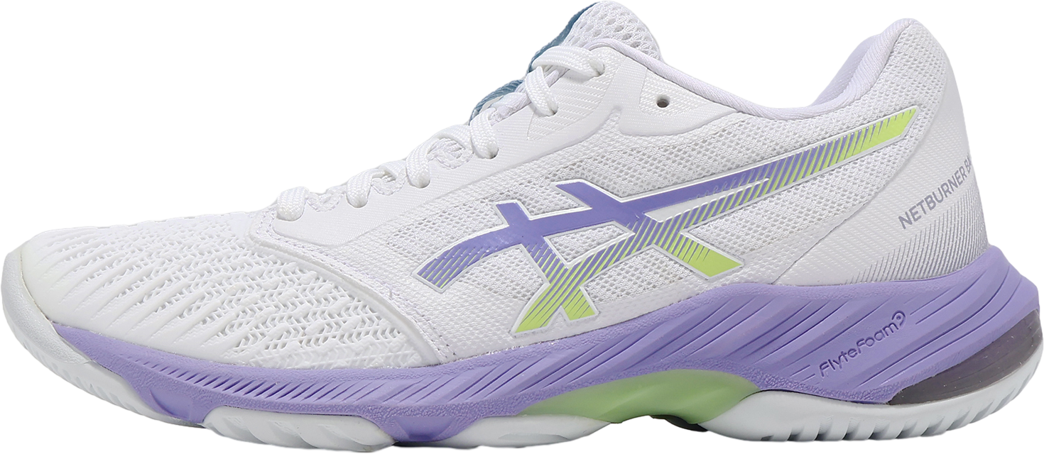 ノエル Asics Netburner Ballistic FF 3 WMNS White / Blue Coast - Mar