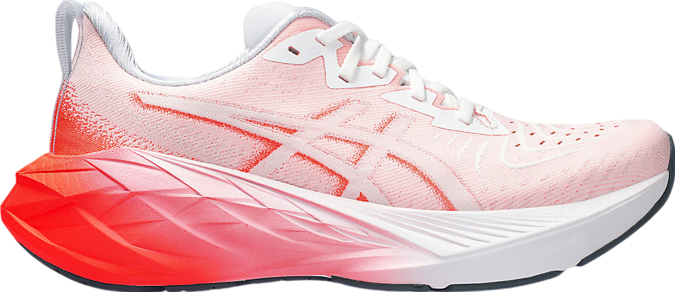 Asics Novablast 4 White / Sunrise Red