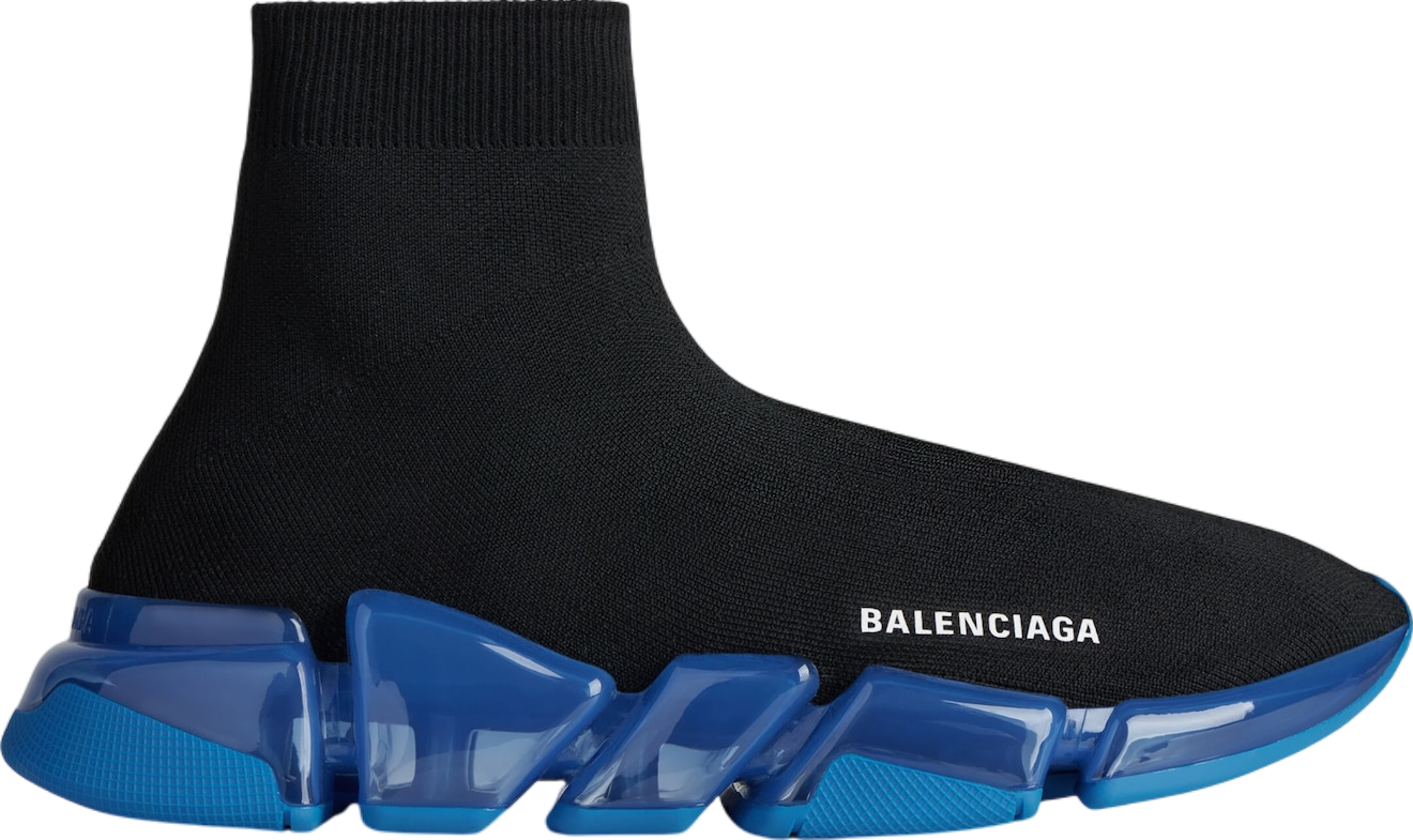 Balenciaga Speed 2.0 Full Clear Sole Recycled Knit Black