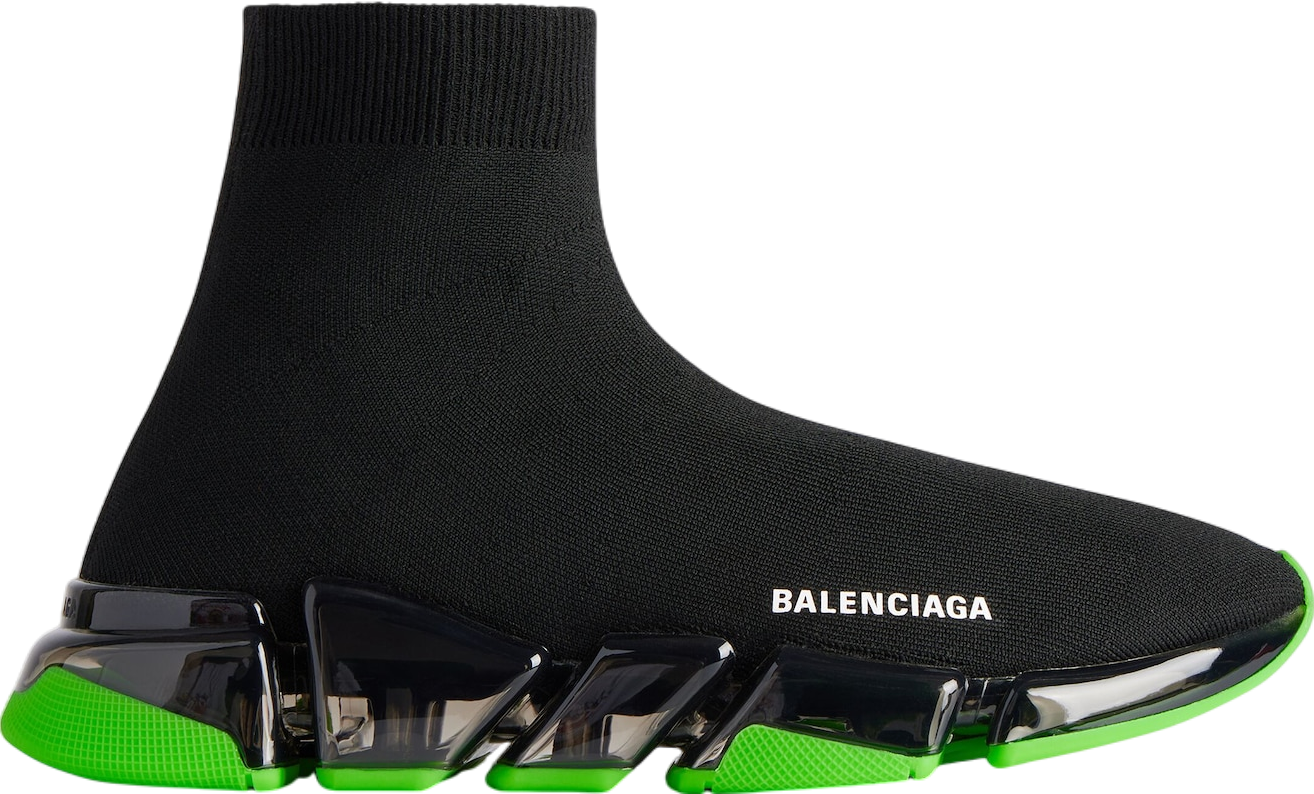靴 BALENCIAGA SPEED TRAINER CLEARSOLE Balenciaga Speed 2.0 Full Clear Sole Recycled Knit WMNS
