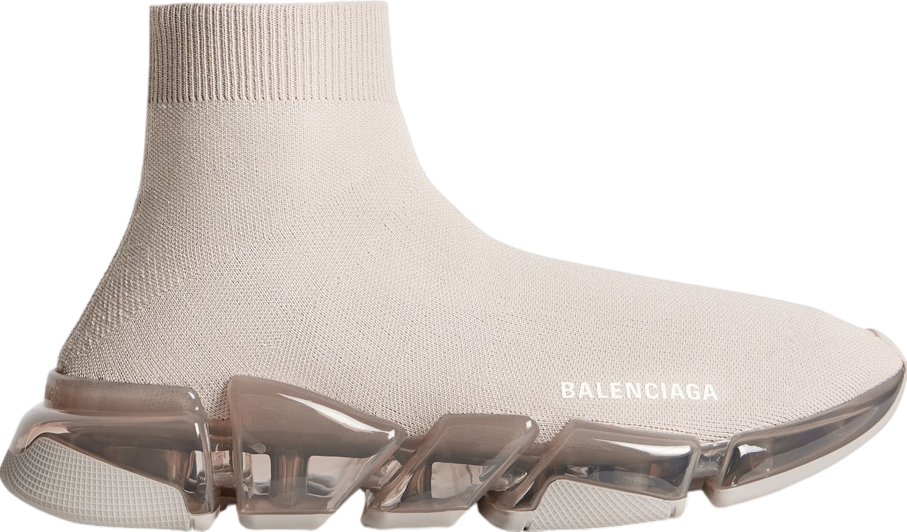 Balenciaga Speed 2.0 Full Clear Sole Recycled Knit WMNS Light Beige