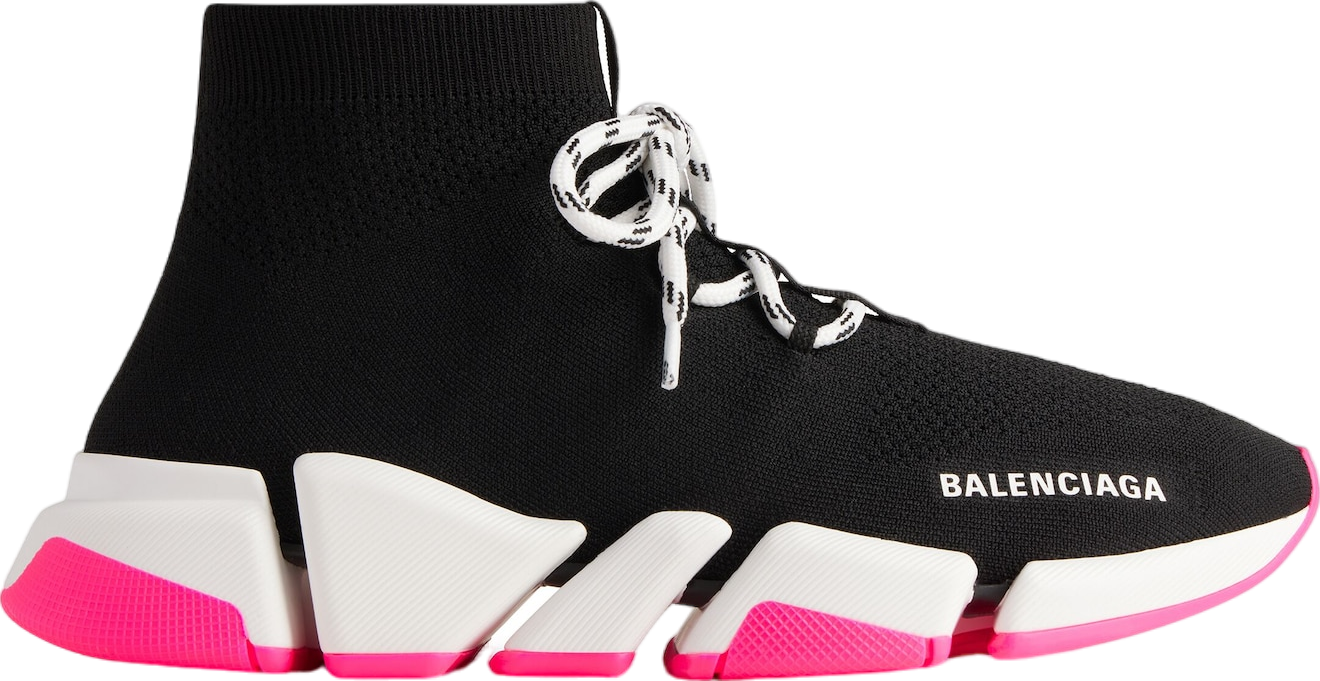 Balenciaga Speed 2.0 Lace-Up Recycled Knit WMNS Black / Pink