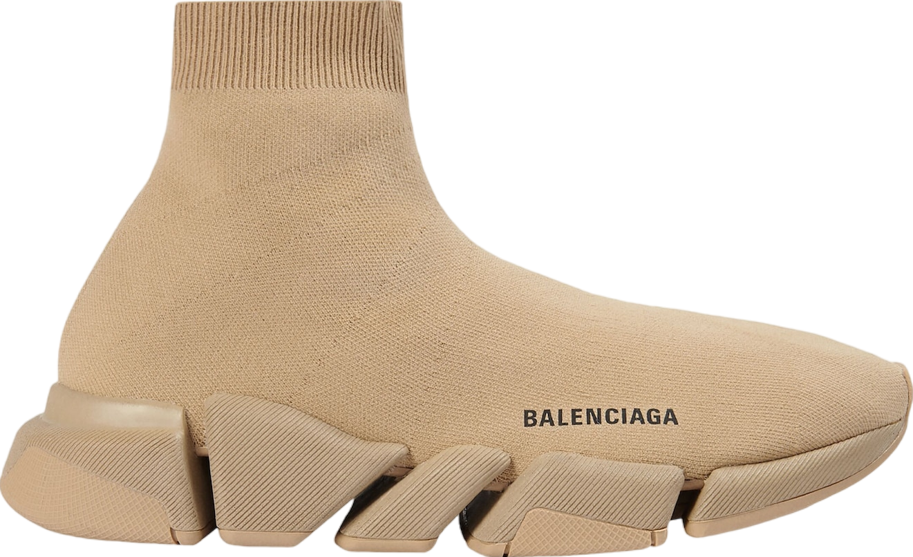 Balenciaga Speed 2.0 Monocolor Recycled Knit Beige