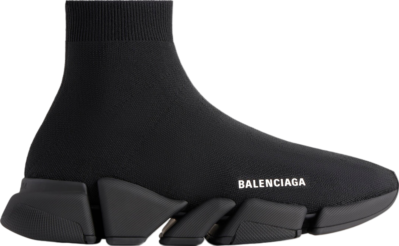 Balenciaga Speed 2.0 Monocolor Recycled Knit Black