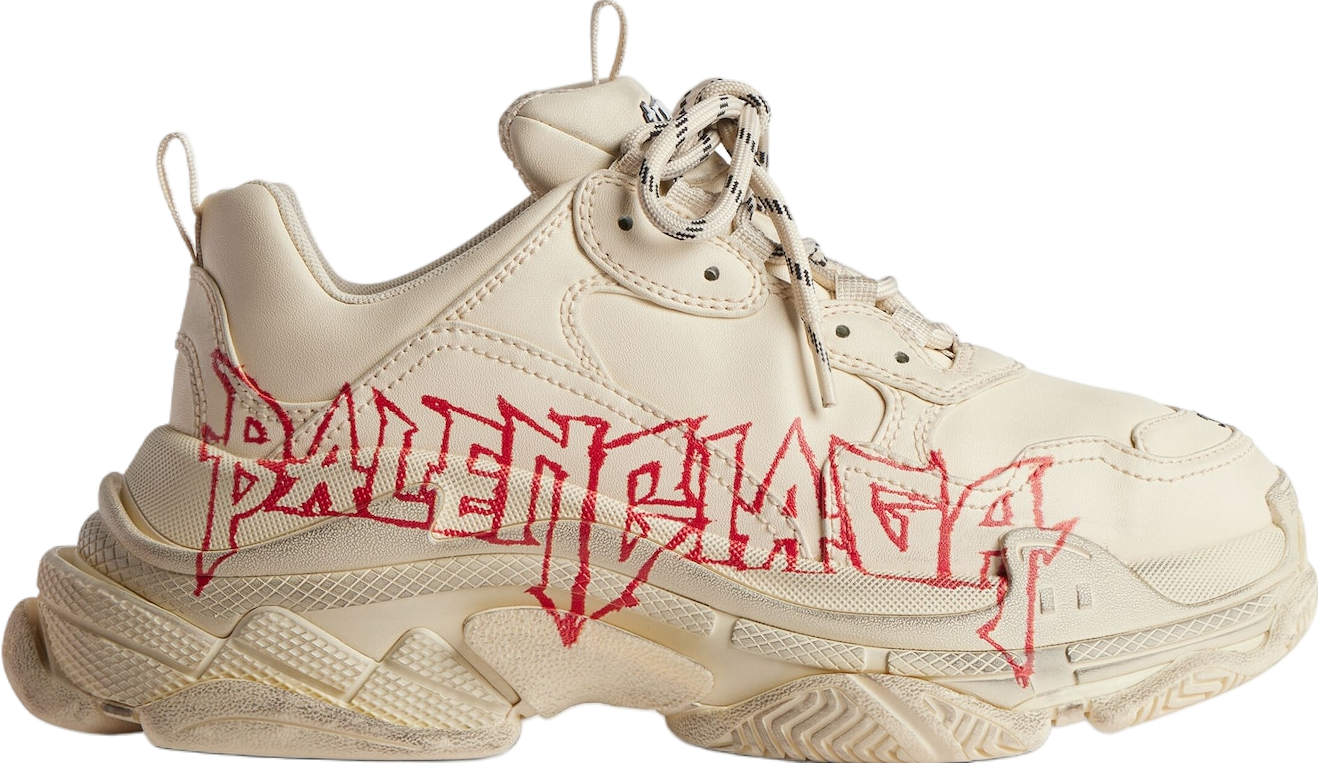 Balenciaga Triple S Diy Metal White / Red