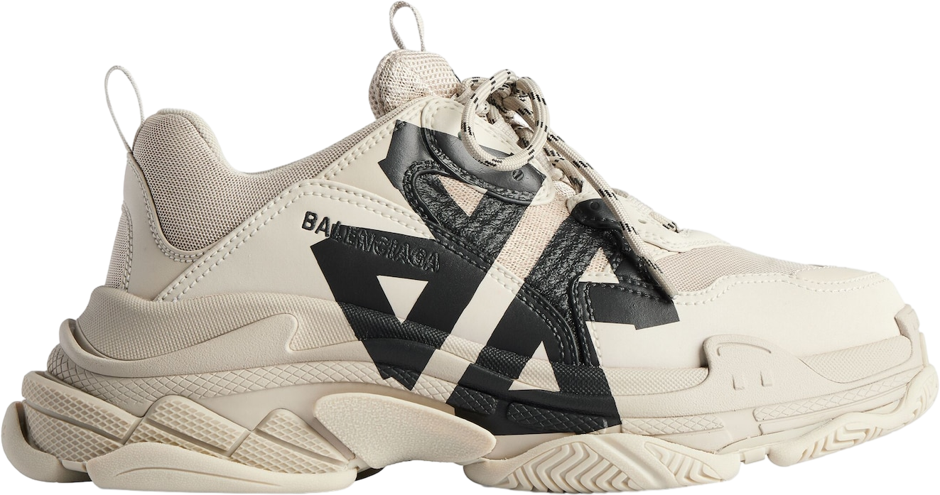 L*☾様 「値下げ可」BALENCIAGA triple s Balenciaga Triple S Tape Beige / Black - Oct 2025