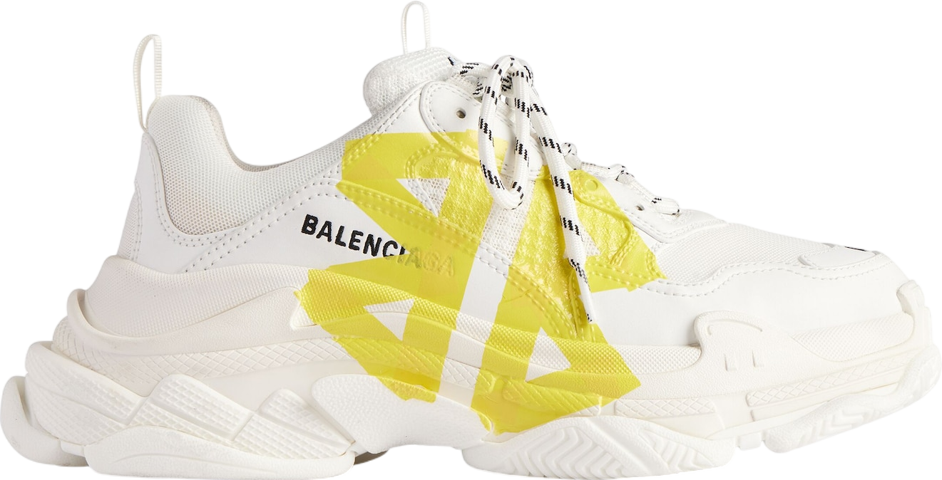 Balenciaga Triple S Tape Type White / Yellow - Jan 2025