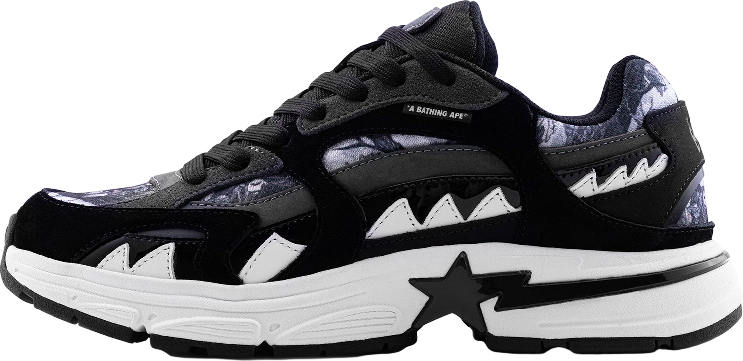 A Bathing Ape BAPE STA ブラック/ホワイト A Bathing Ape Bape Sta OS #2 White Black – Blesssed