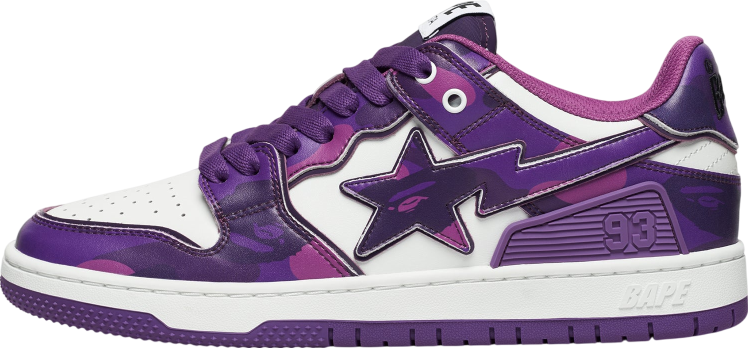 Bape Sk8 Sta #1 Purple / White