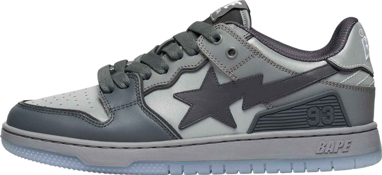 Bape Sk8 Sta #3 Gray / Cream - Jan 2025 - 1K80-191-312-Gray