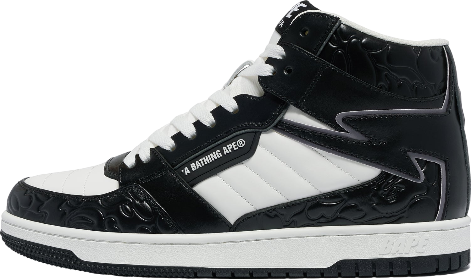 Bape Sta 88 HI #1 Black / White - Nov 2023 - 1J30-191-027-Black