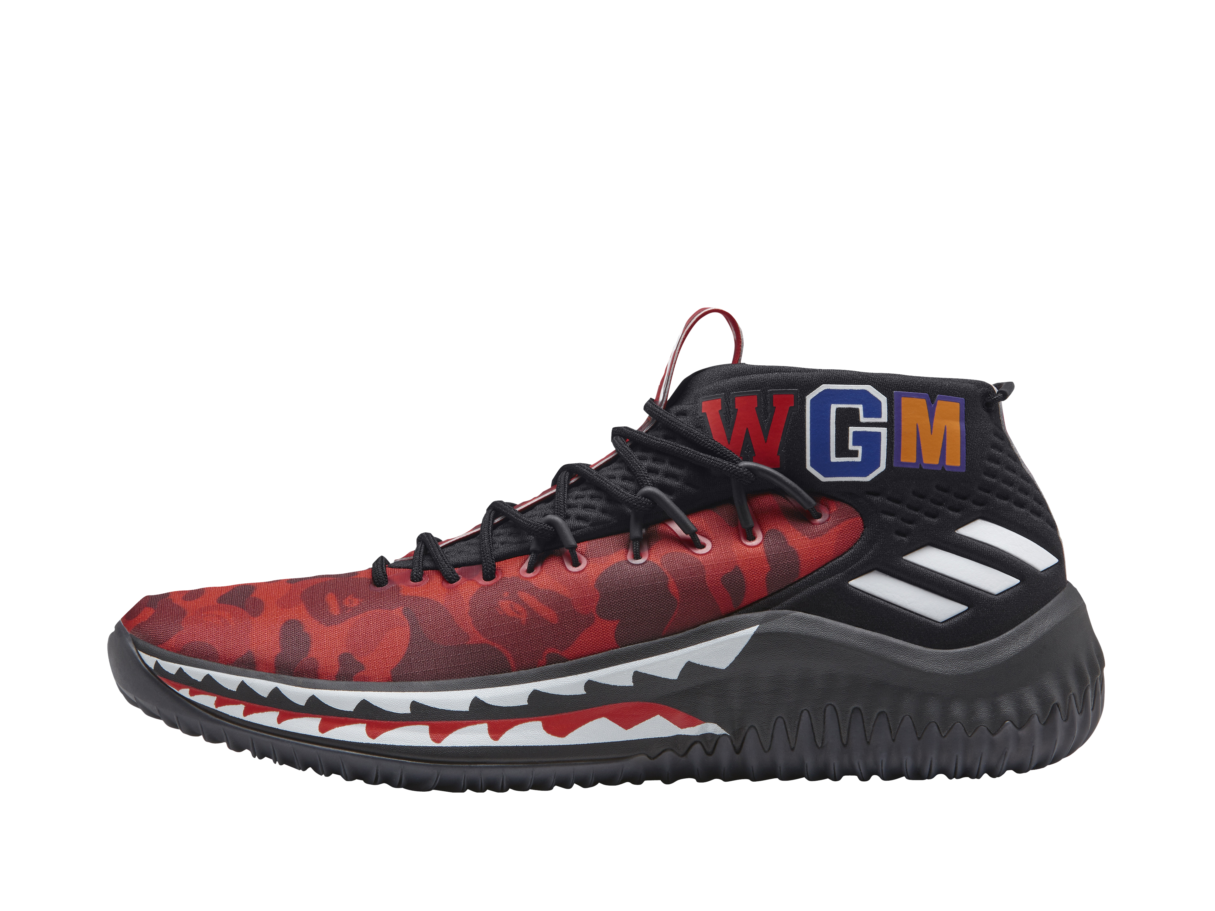 Bape x adidas Dame 4 Red Camo