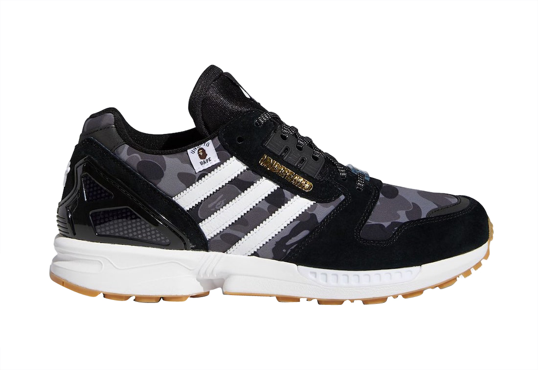 BAPE x Undefeated x adidas ZX 8000 Black