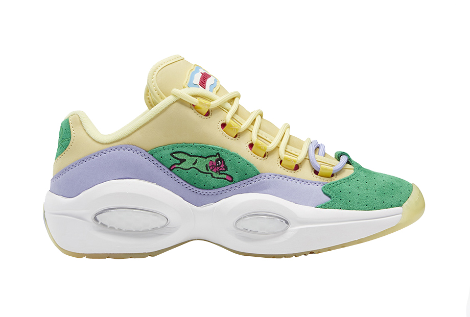 BBC x Reebok Question Low Running Dog Yellow Purple Green