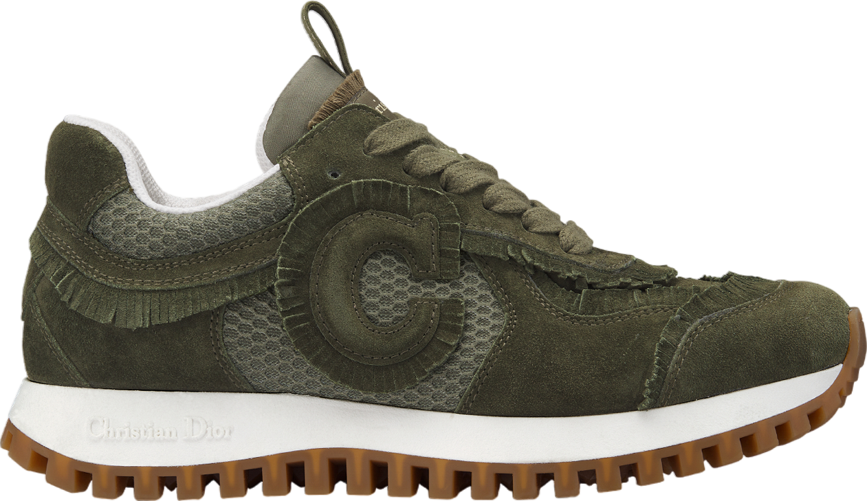 Cest Dior WMNS Khaki Suede Calfskin / Mesh