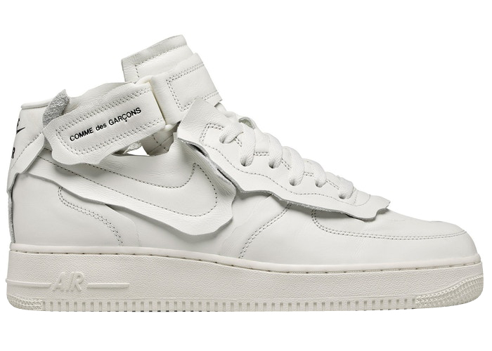 Comme des Garcons x Nike Air Force 1 Mid White