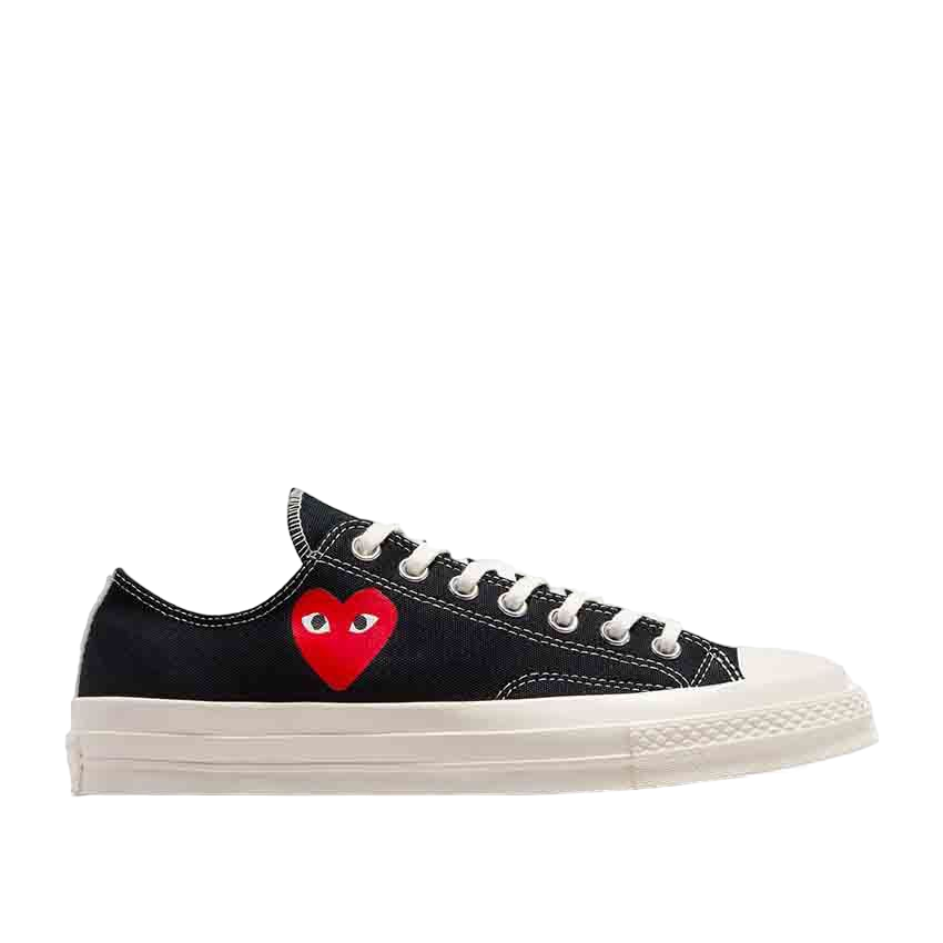 Converse X Comme des Garçons PLAY Chuck 70 OG Single Heart Low Top Black