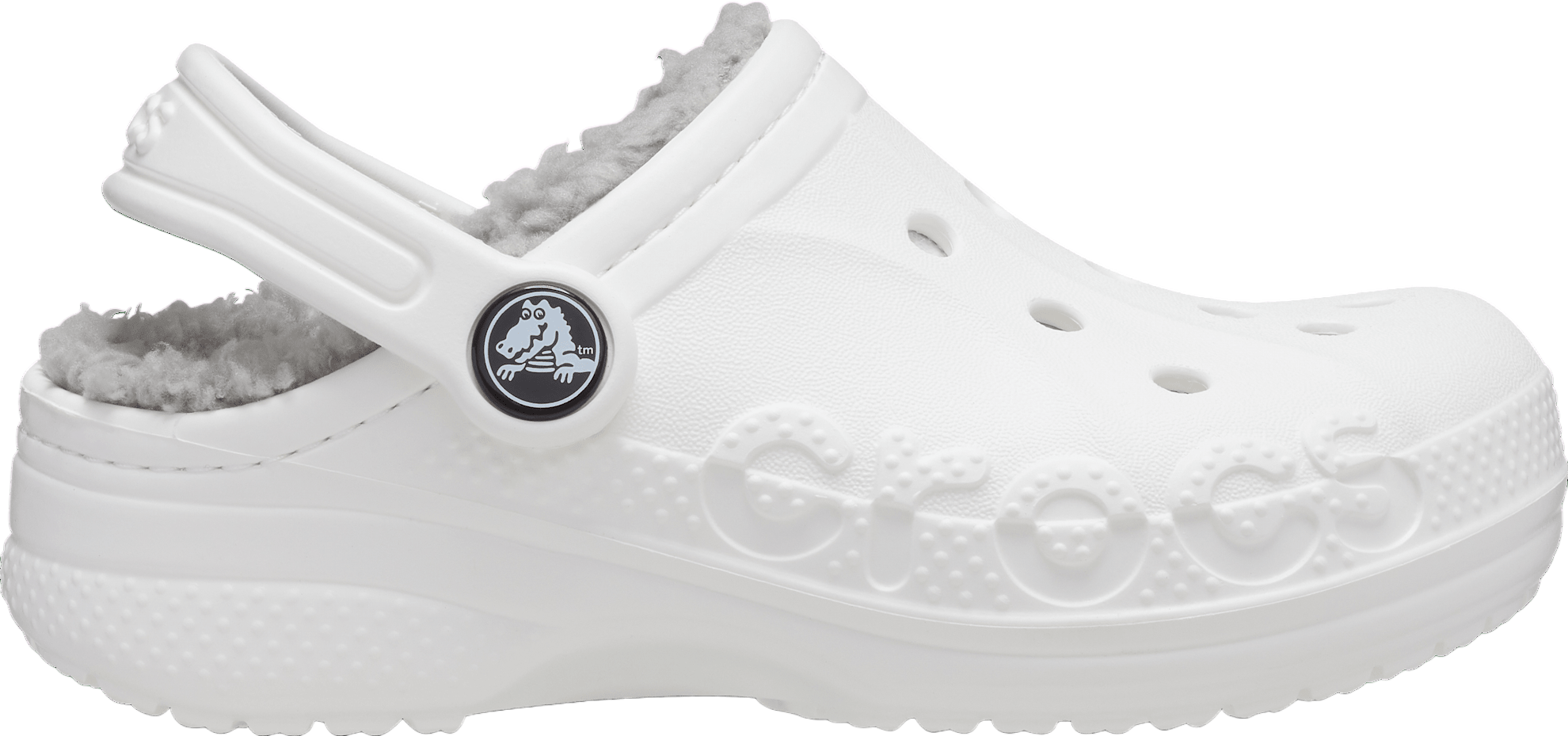 Crocs Baya Lined Clog GS White / Light Grey