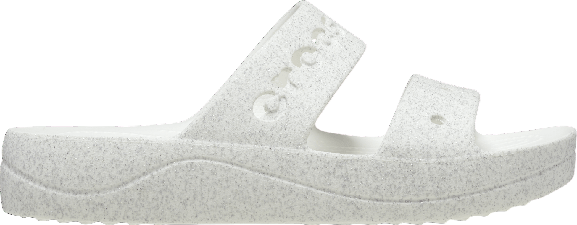 Crocs Baya Platform Glitter Sandal WMNS White