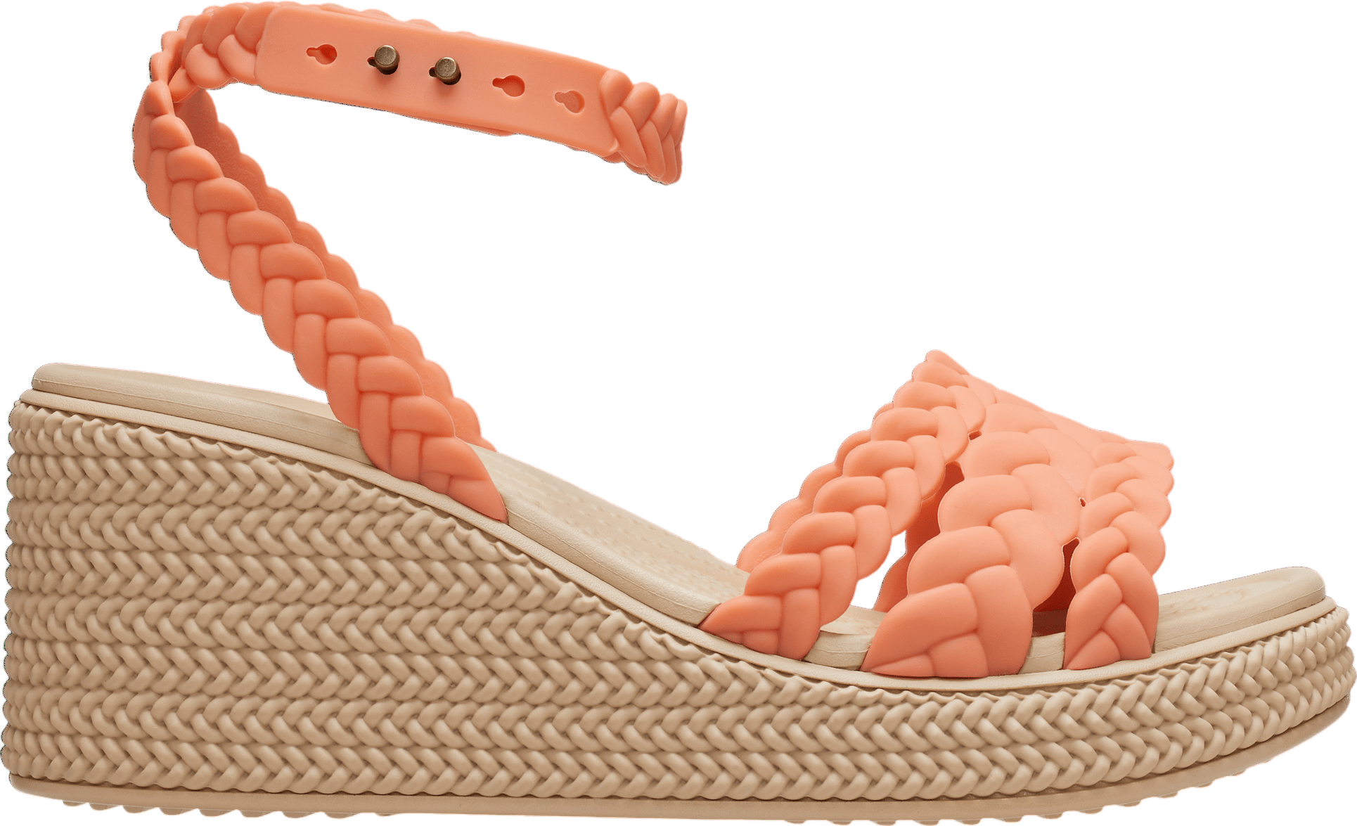 ◆CROCS◆ Women's Brooklyn Ankle Strap Wedge BKM 24SWSD20940 Crocs Women's Brooklyn Ankle Strap Wedge Sandal | Famous