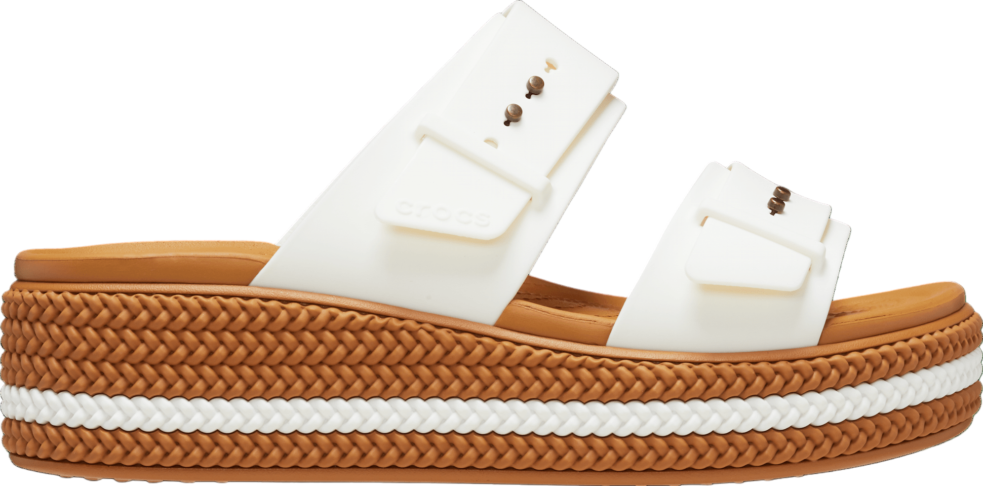 【Crocs】◆大人気◆Brooklyn Woven Buckle Sandals◆Chalk◆ Crocs Brooklyn Woven Buckle WMNS Chalk - Oct 2023 - 209978