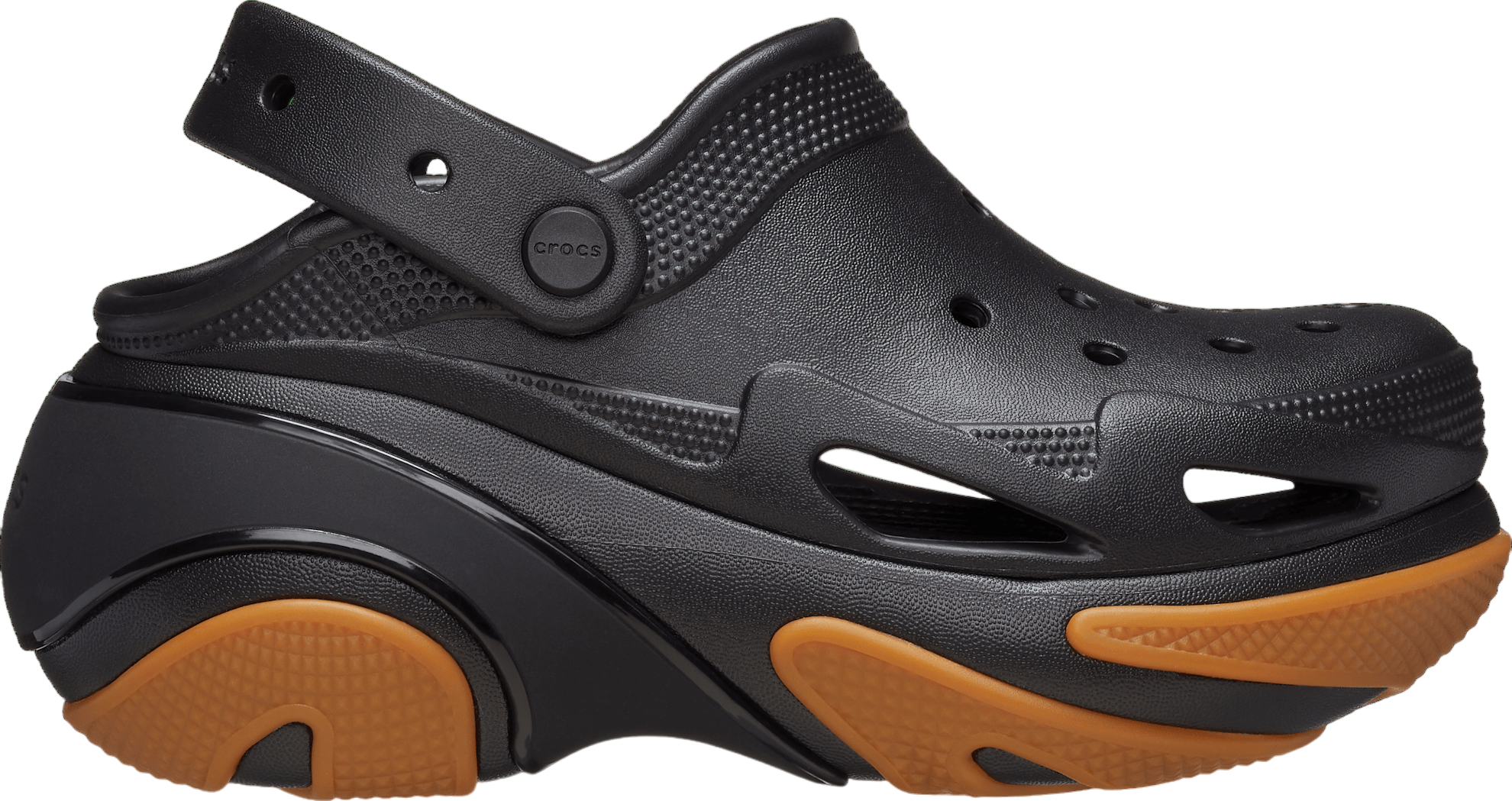 【CROCS】 Bubble Crush Clog‐BLACKGUM Crocs Bubble Crush Clog Black / Gum - Feb 2024 - 210061-0WS