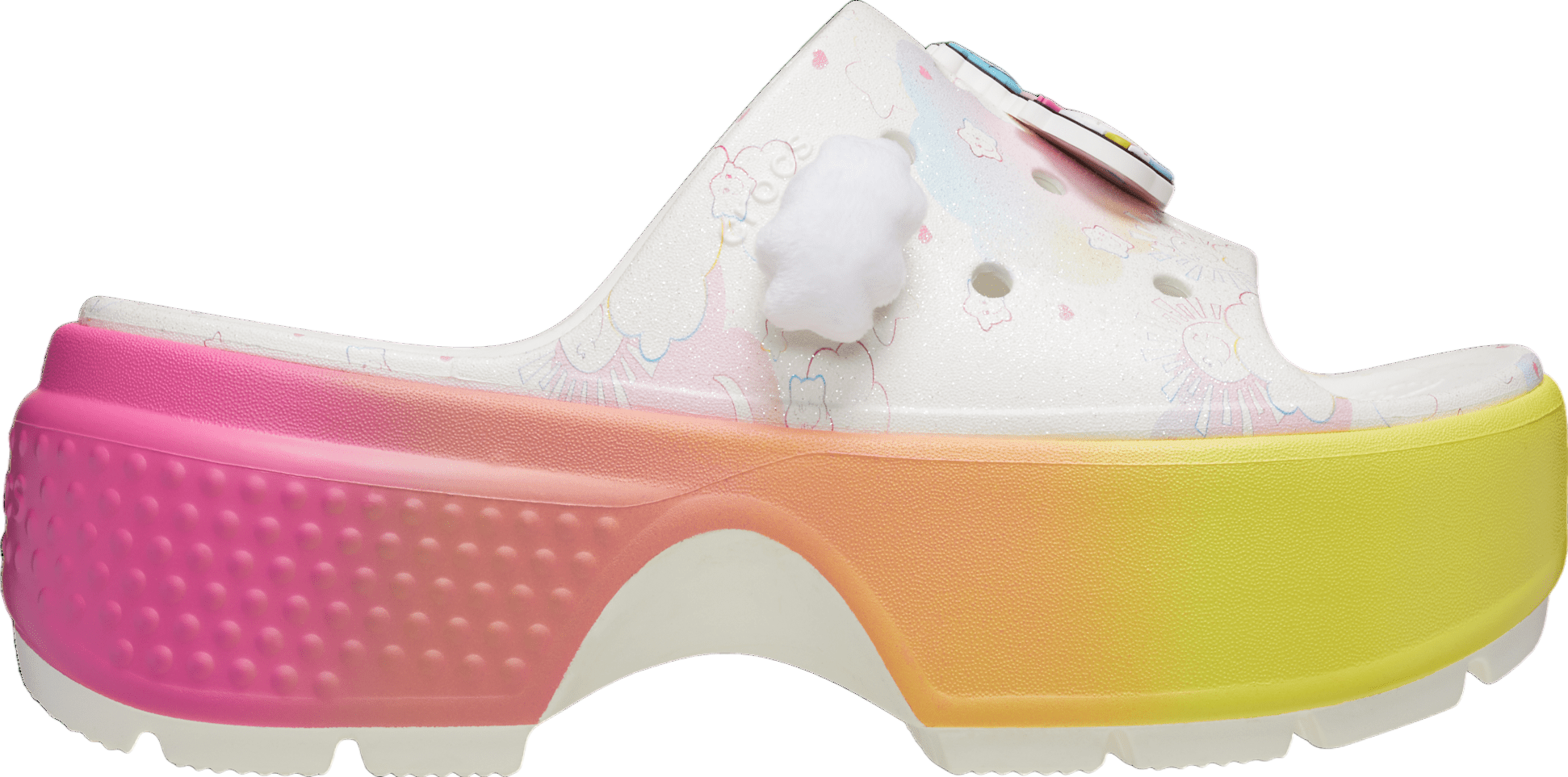 Crocs Care Bears Stomp Slide White