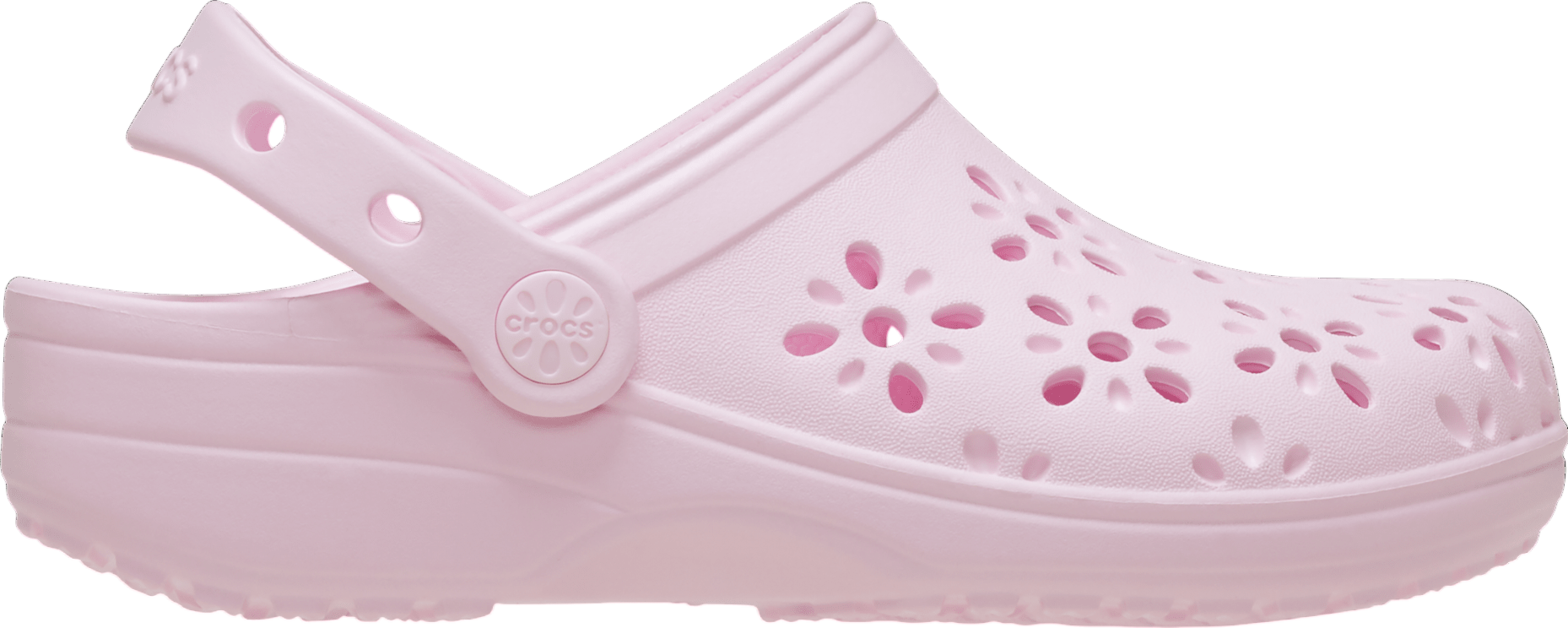 Crocs Classic Floral Cut-Out Clog GS Chalk - Aug 2024