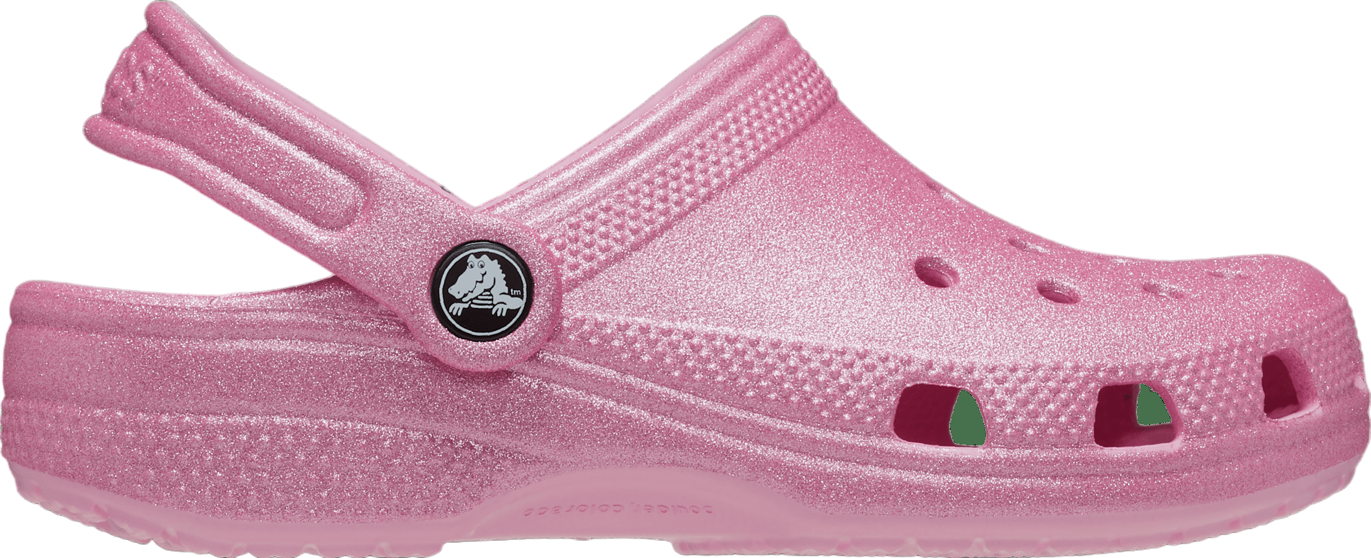 Crocs Classic Glitter Clog GS Pink Tweed Glitter