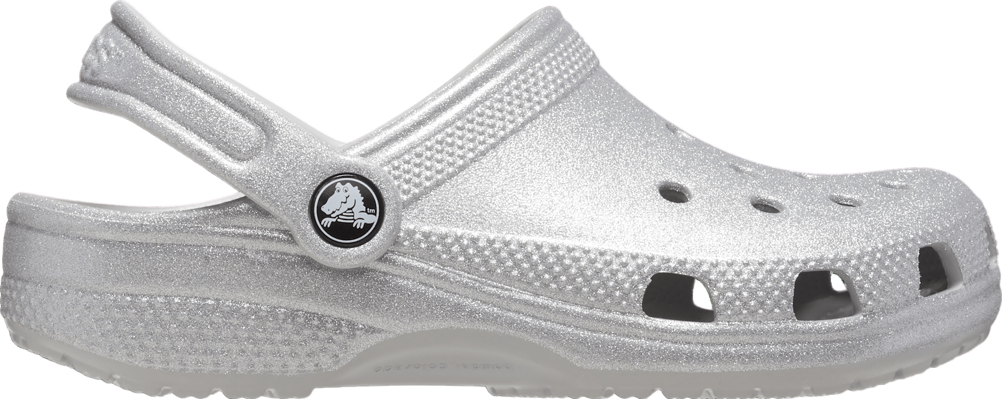 Crocs Classic Glitter Clog GS Silver Glitter