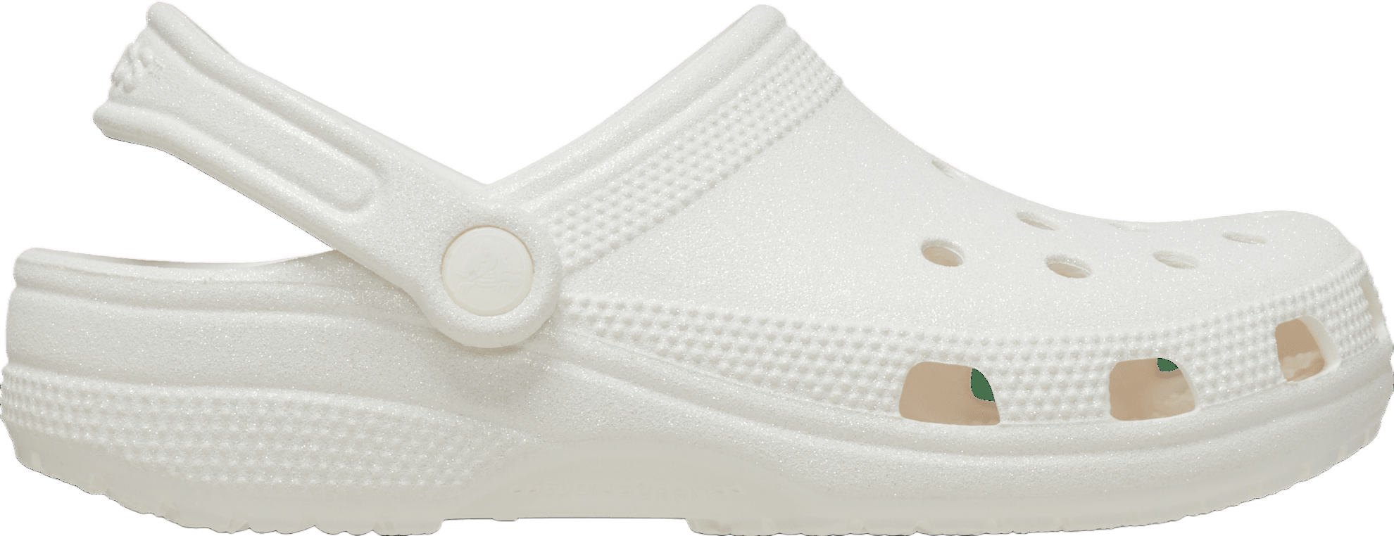 Crocs Classic Glitter Clog White