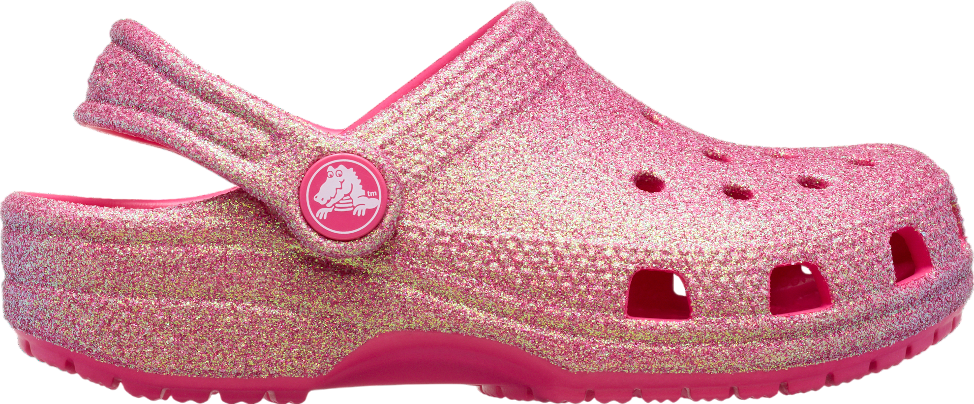 Crocs Classic Iridescent Glitter Clog GS Dragon Fruit - Jun Crocs Classic Iridescent Glitter Clog GS Dragon Fruit - Jun