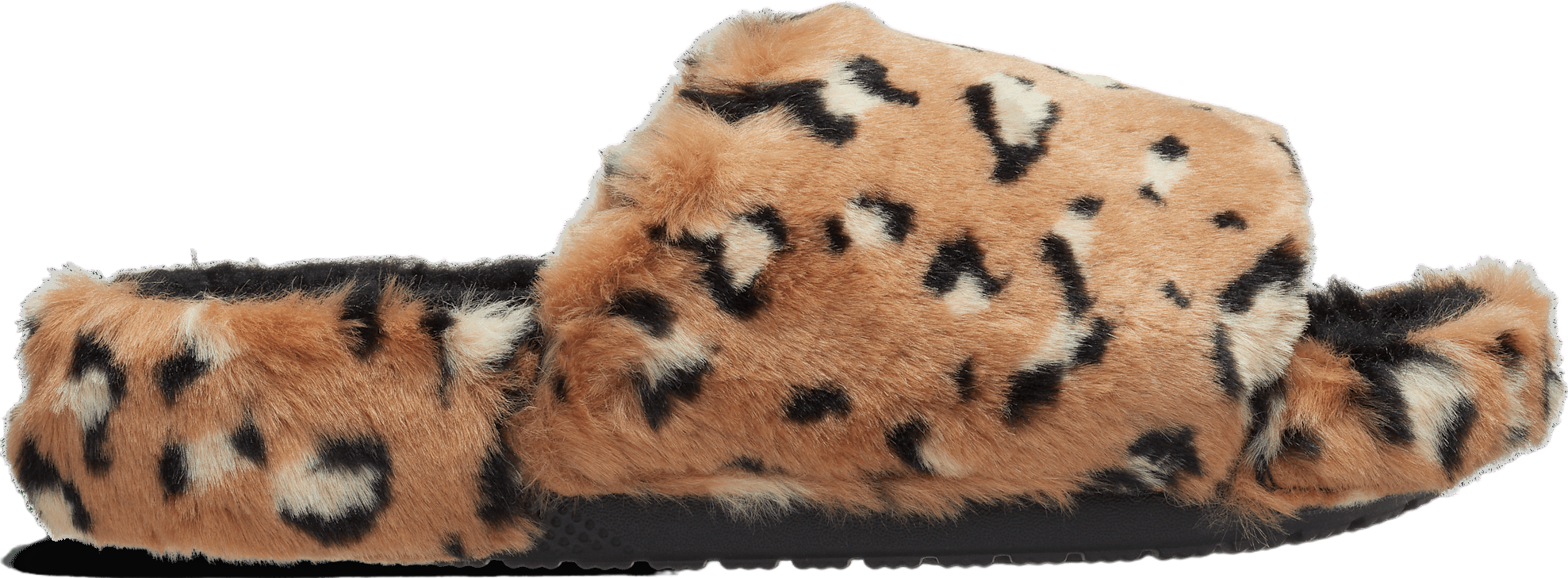 Crocs Classic Leopard Fur Slide Leopard / Black