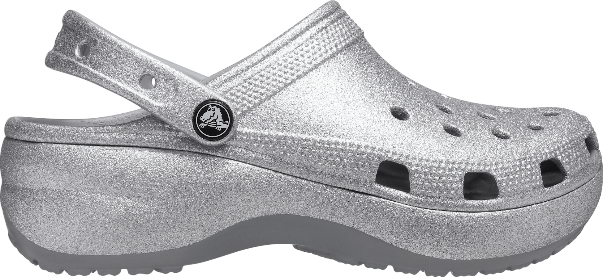 Crocs Classic Platform Glitter Clog WMNS Silver