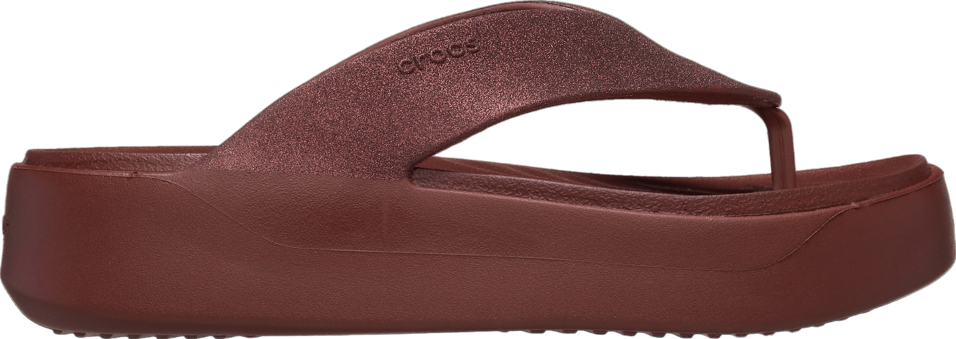 Crocs Getaway Platform Glitter Flip WMNS Dark Clay