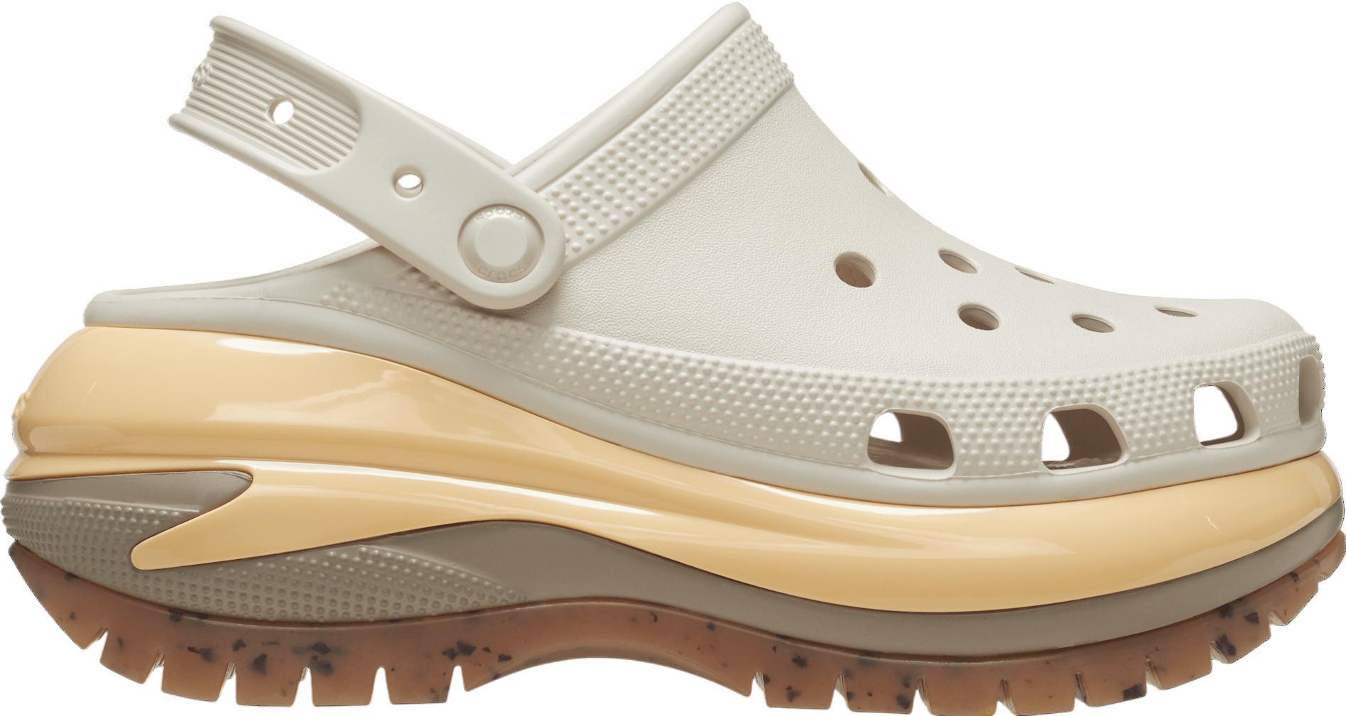 新品 crocs MEGA CRUSH CLOG 黄色 23cm 厚底 Crocs Yellow Mega Crush Clogs Crocs