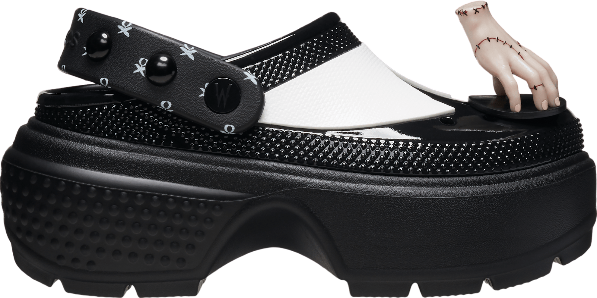 Crocs Wednesday Stomp Clog Black / White