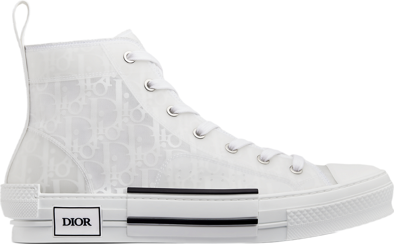 Dior B23 High White Oblique Canvas