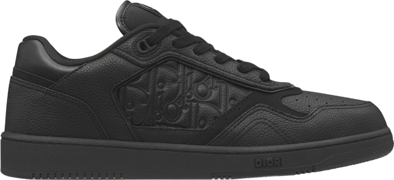 Dior B27 Low Black Grained Calfskin / Black Gravity Leather