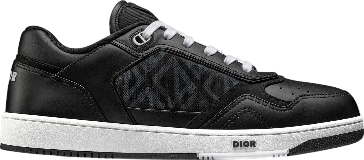 Dior B27 Low Black Smooth Calfskin / Coated Cotton Canvas