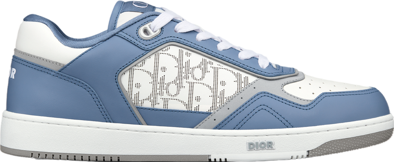 Dior B27 Low Blue / White Smooth Calfskin