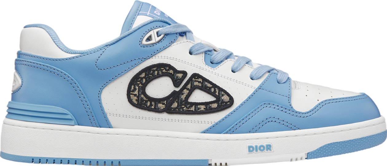 Dior B57 Low Light Blue / White Smooth Calfskin