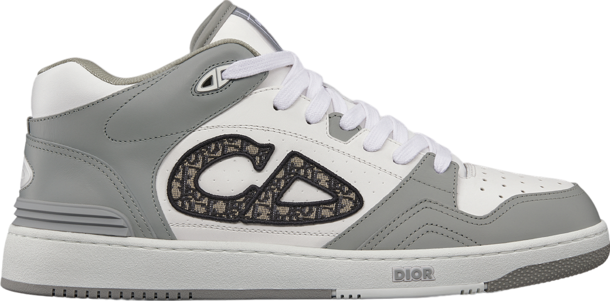 Dior B57 Mid Gray / White Smooth Calfskin