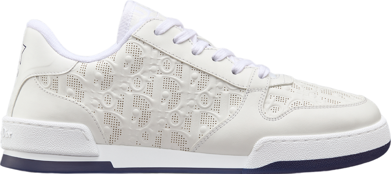 Dior One WMNS White Oblique Perforated Calfskin