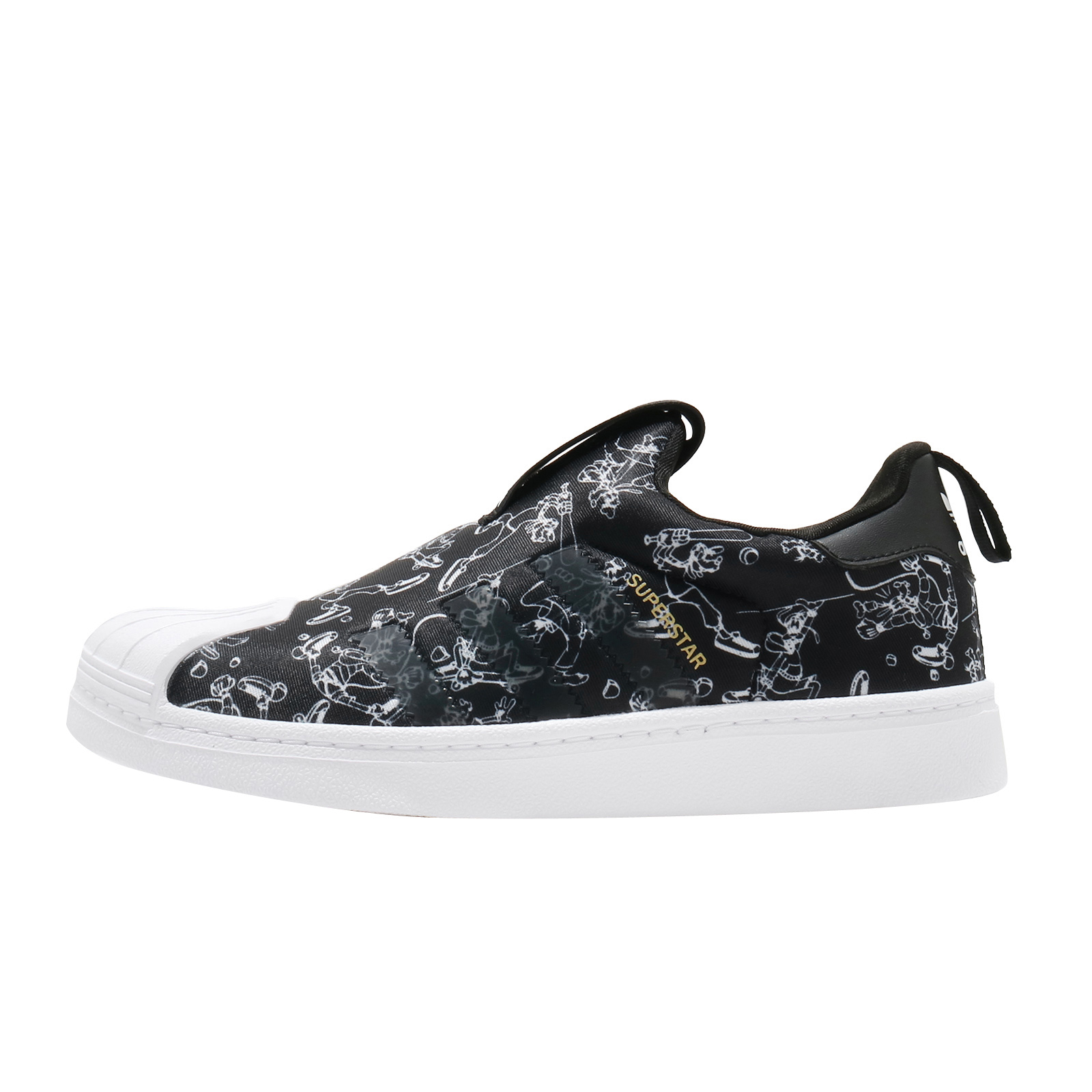 Disney x adidas Superstar 360 GS Goofy Black White