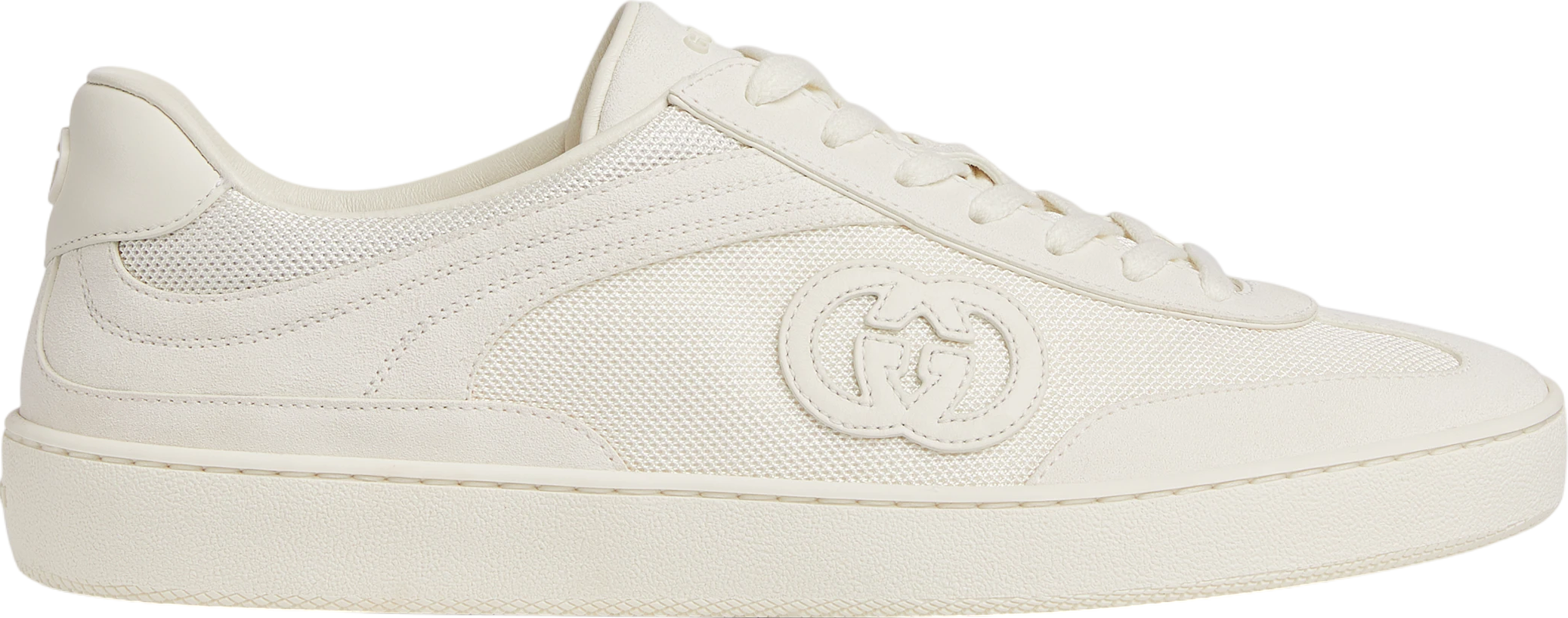 Gucci Interlocking G Sneaker White Suede