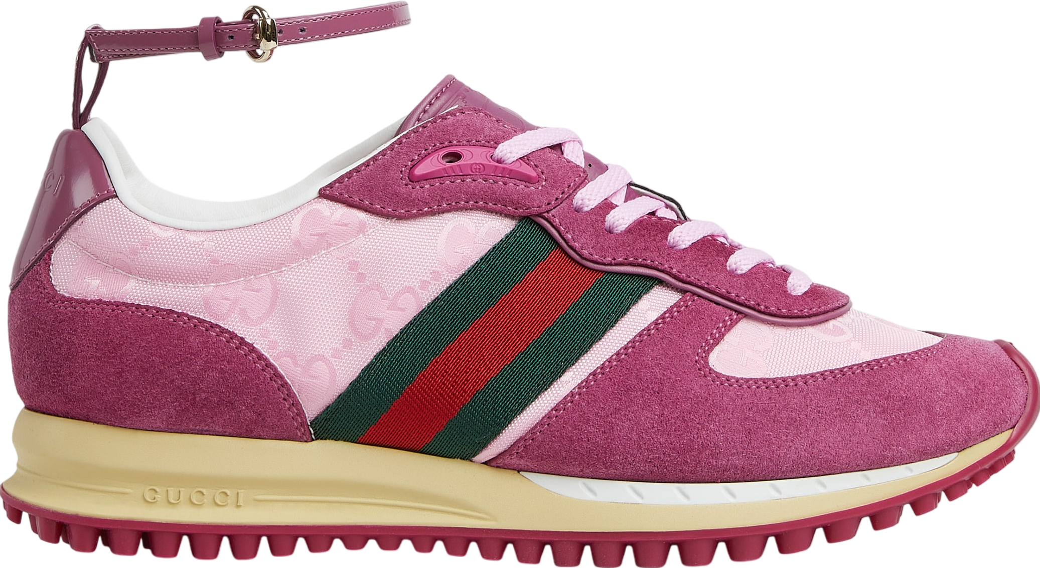Gucci Pink Suede Thunder Stretch. US 13 Gucci® Bags | Designer Handbags for Women | GUCCI® US main image 2